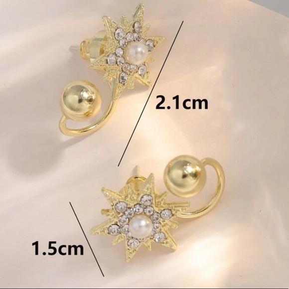 Double sided  Earrings - Picture 4 of 4